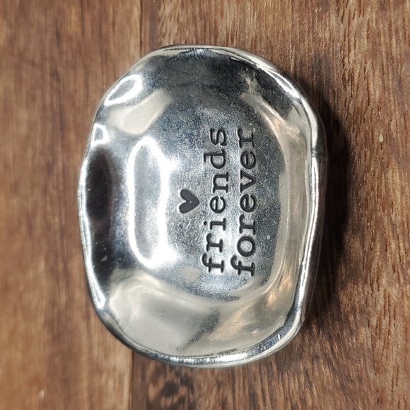 Sterling friends forever ring tray small trinket‎ vanity accessory - Picture 1 of 1